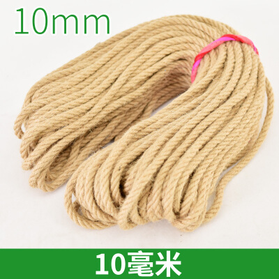 麻绳绳子手工编织装饰绳墙创意diy材料猫抓板爬架捆绑花瓶麻线绳 10mm50米