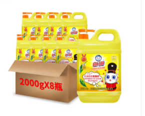 白猫 2kg*8瓶 柠檬红茶洗洁精 白猫 2kg*8瓶 柠檬红茶洗洁精