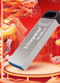 金士顿（Kingston）512GB USB 3.2 Gen 1 U盘 DTKN 大容量U盘 金属外壳 读速200MB/s