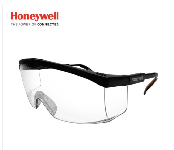 霍尼韦尔（Honeywell）护目镜 1副 防护眼镜防尘防风骑行眼镜透明黑框 100110