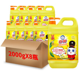白猫 2kg*8瓶 柠檬红茶洗洁精 白猫 2kg*8瓶 柠檬红茶洗洁精