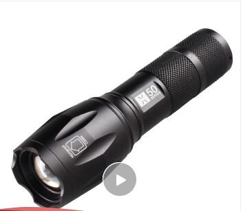 沃尔森 X50 T6强光变焦手电筒迷你可充电远射超亮探照灯LED户外骑行家用应急灯
