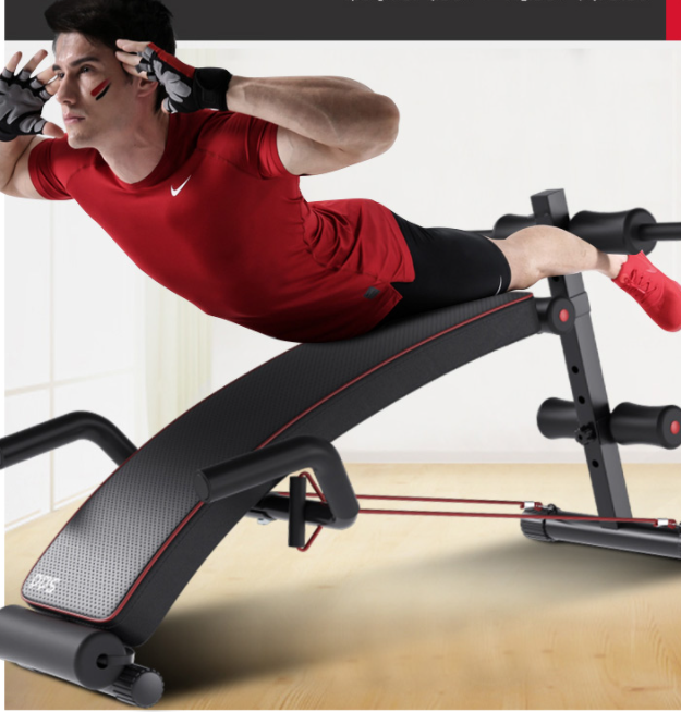 多德士仰卧板仰卧起坐健身器材家用收腹训练多功能辅助器可折叠运动腹肌板 LJ114QF