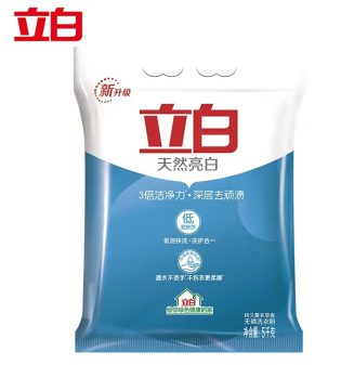 立白 5kg 天然亮白低泡无磷洗衣粉