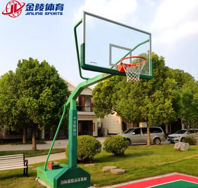 JINLING/金陵篮球架 成人体育器材YDJ-2B室外移动单臂篮球架