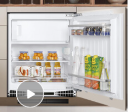 诗凯麦（scandomestic）嵌入式冰箱小型家用矮内嵌式单门冷藏小冰箱T2