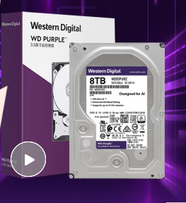西部数据 监控硬盘 8TB  SATA