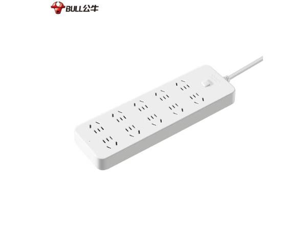 公牛（BULL）GN-B20A0 新国标插座/插线板/插排/排插/接线板/拖线板/ 工业插座 10位总控全长5米