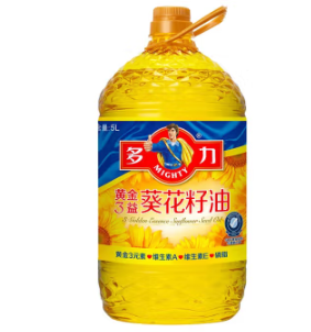 多力 葵花籽油黄金3益葵花籽油5L 科学压榨一级 葵花籽油 食用油