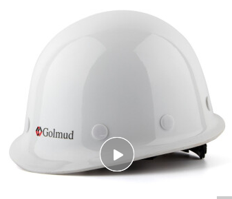 哥尔姆 安全帽 GM737 白色 工地 工人 领导 安全头盔 玻璃钢 帽子 圆顶
