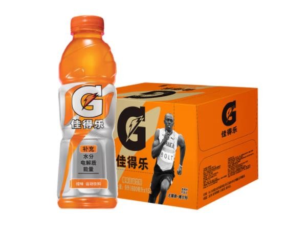 百事可乐 佳得乐 橙味 功能运动饮料整箱 600ml*15瓶 /箱