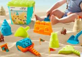 弥鹿（MiDeer）儿童沙滩挖沙玩具套装海边玩沙子土堆雪人玩雪工具城堡沙漏铲子 玩沙工具-骑士城堡