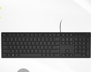 戴尔（DELL）KB216 键盘 有线 多媒体键盘 办公键盘 全尺寸键盘 即插即用 键盘（黑色）