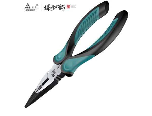 绿林（GREENER）尖嘴钳电工钳6寸家用钳子省力工业级多功能钢丝钳大师系列剪线钳